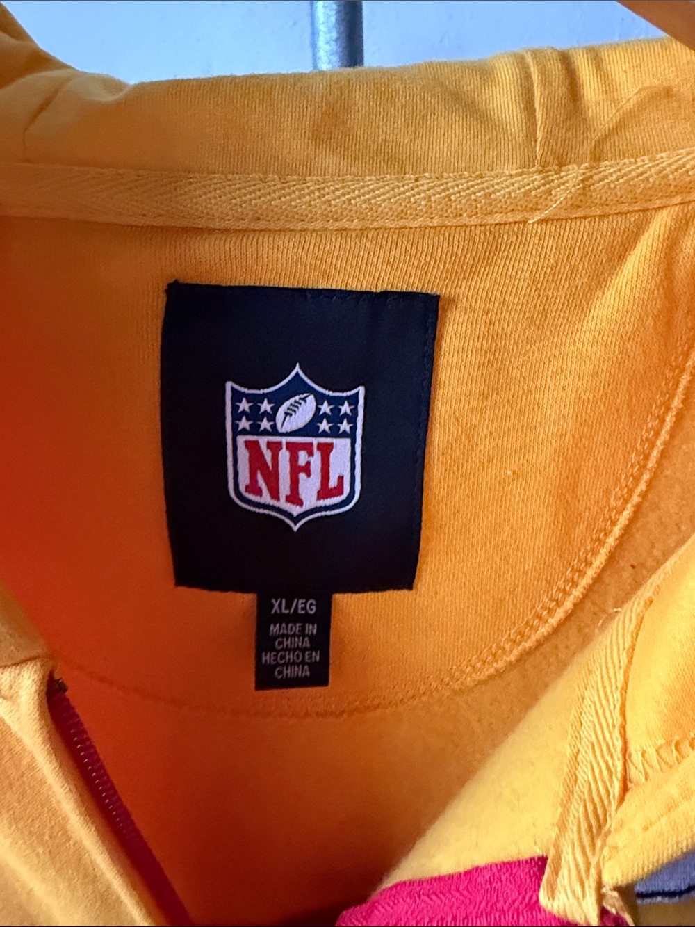 Kansas City Chiefs NFL Football Zip Hoodie Size XL - Picture 2 of 3